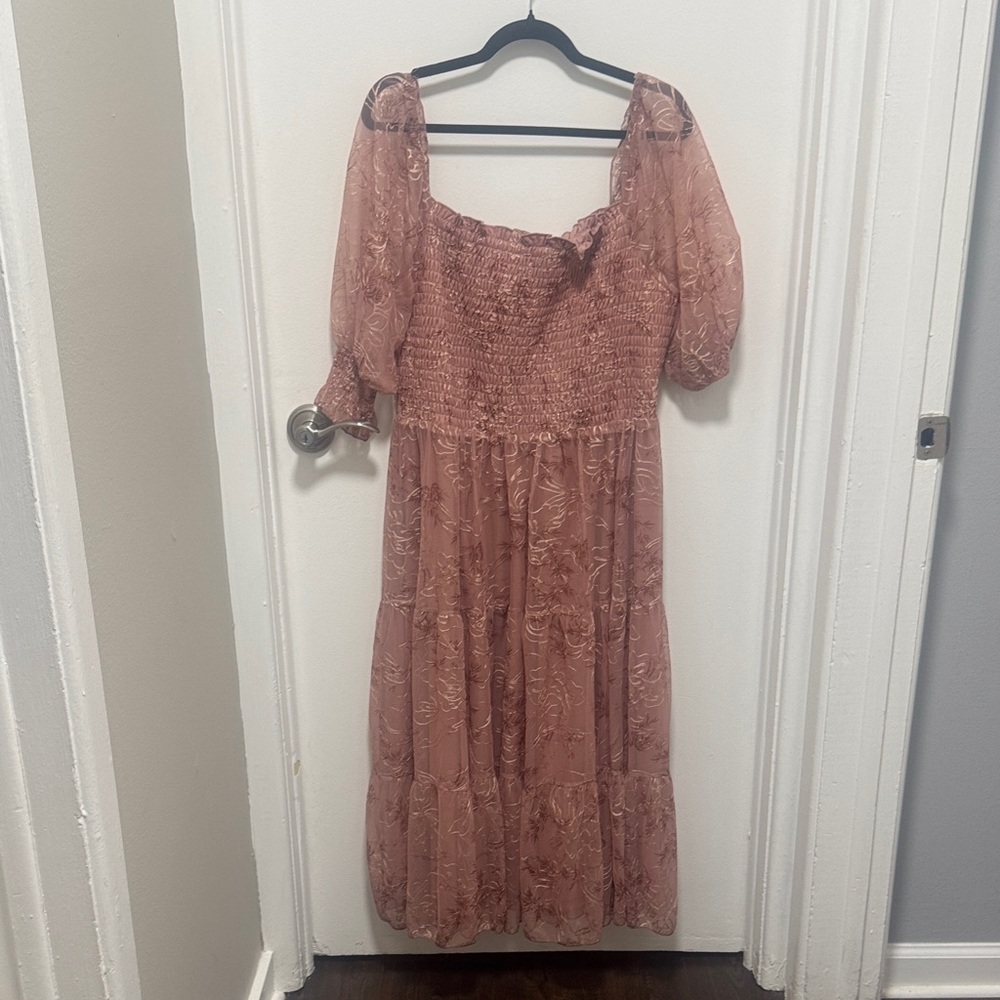 Baltic Born Dusty Rose Long Sleeve Dress